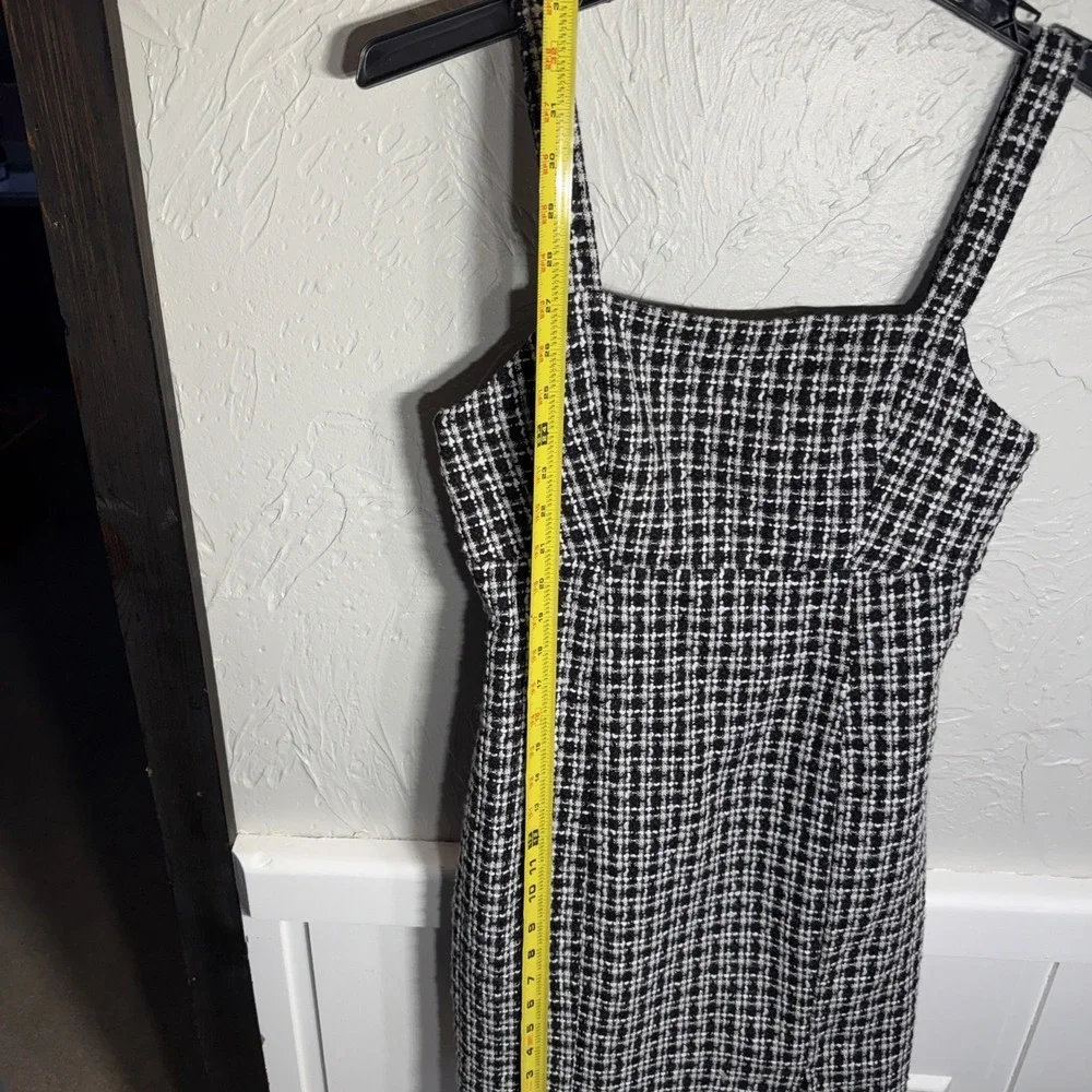 Miami Black & White Sheath Mini Dress WMN Small Y2K Preppy City Girl Tweed NWT - Picture 9 of 14